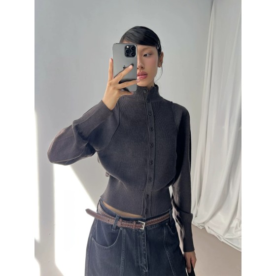 니트 크롭 스타일 데일리 이너