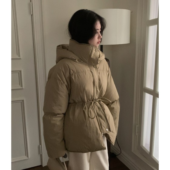 깔끔한 데일리 브라운 미드 패딩