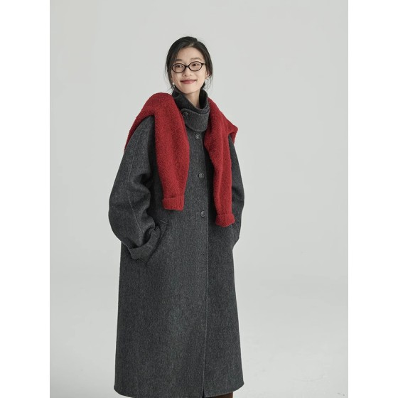 클래식 여성 두꺼운 니트 아우터