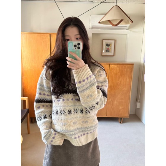 따뜻한 여성 울 니트