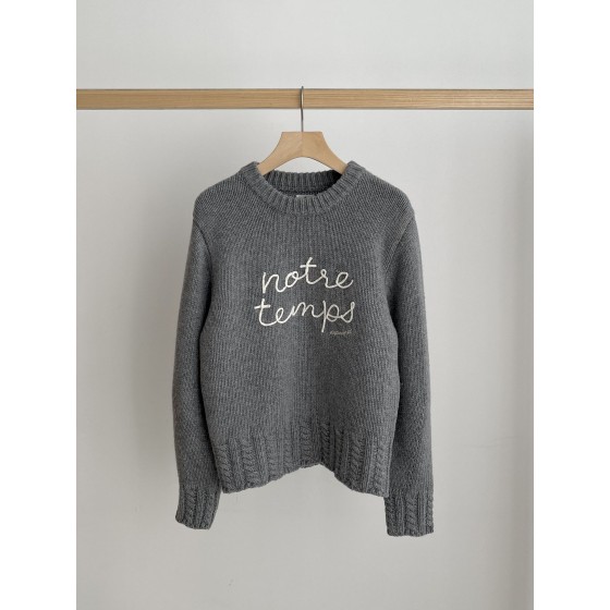 그레이 데일리 이너 니트