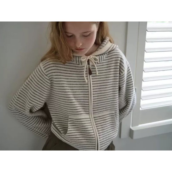 여성 네이비 이너 후디